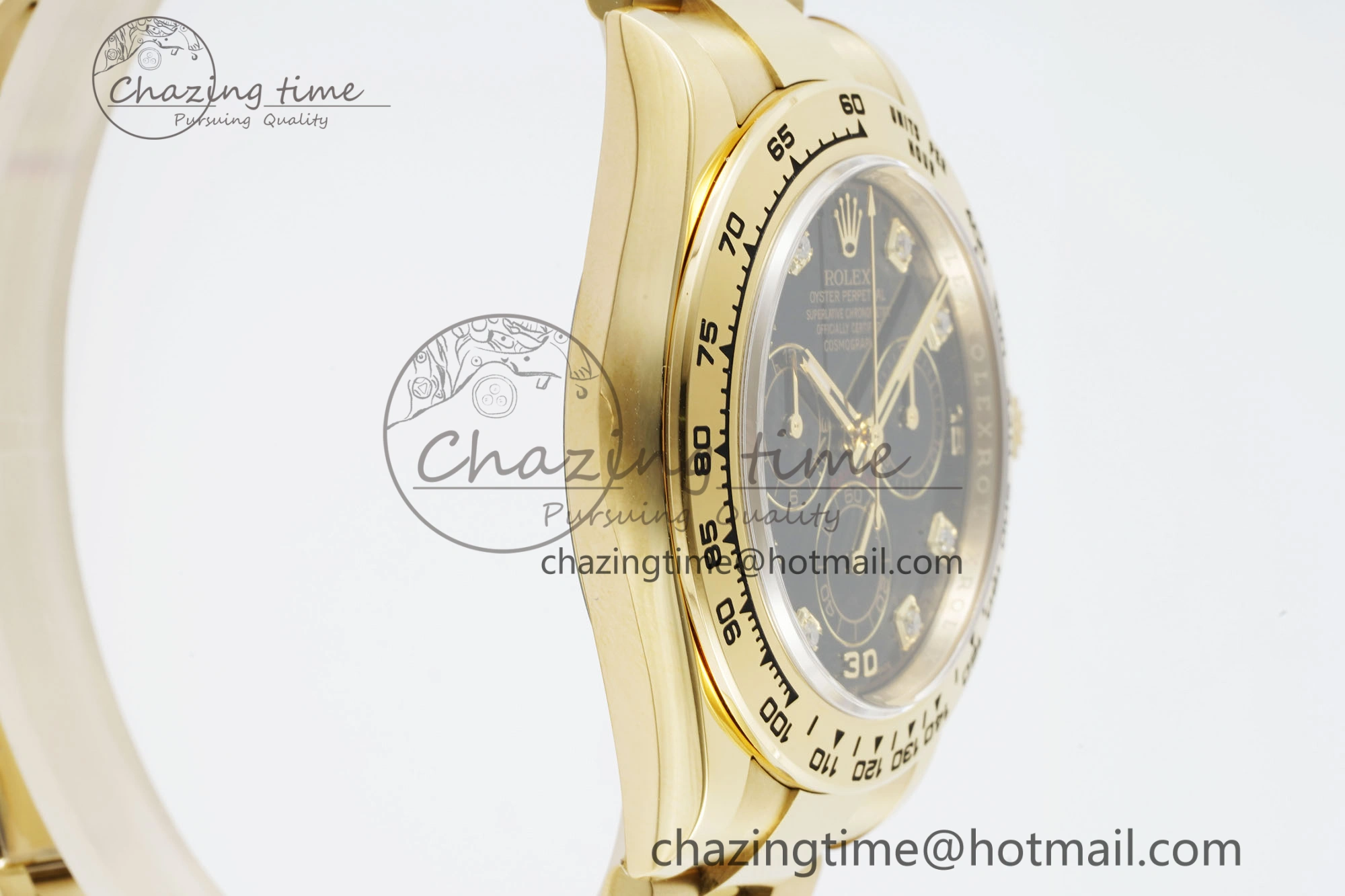 Daytona 116508 Clean 1:1 Best Edition Black Diamonds Dial on YG Bracelet SA4130 V Resilient 2106
