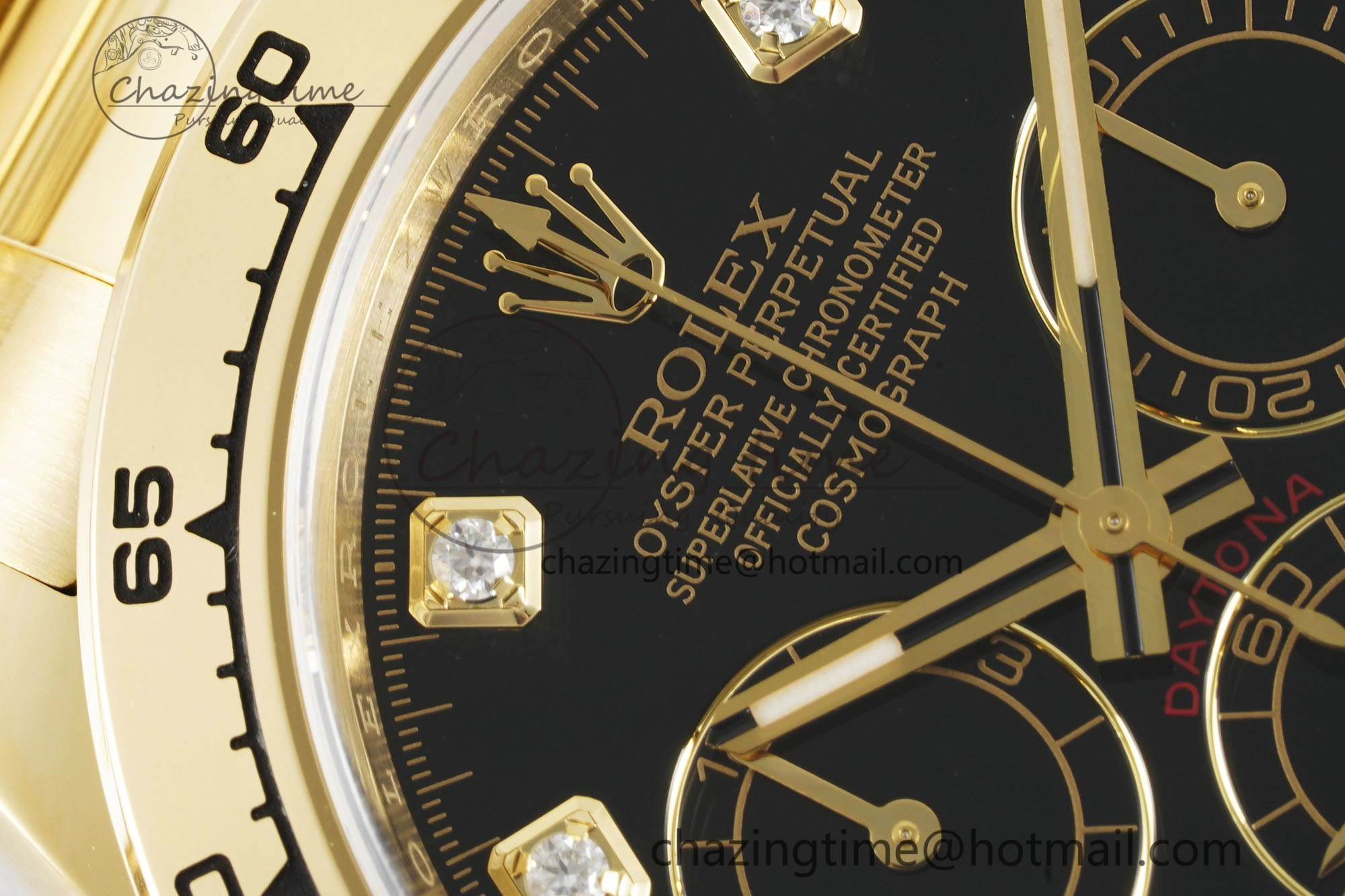 Daytona 116508 Clean 1:1 Best Edition Black Diamonds Dial on YG Bracelet SA4130 V Resilient 2106