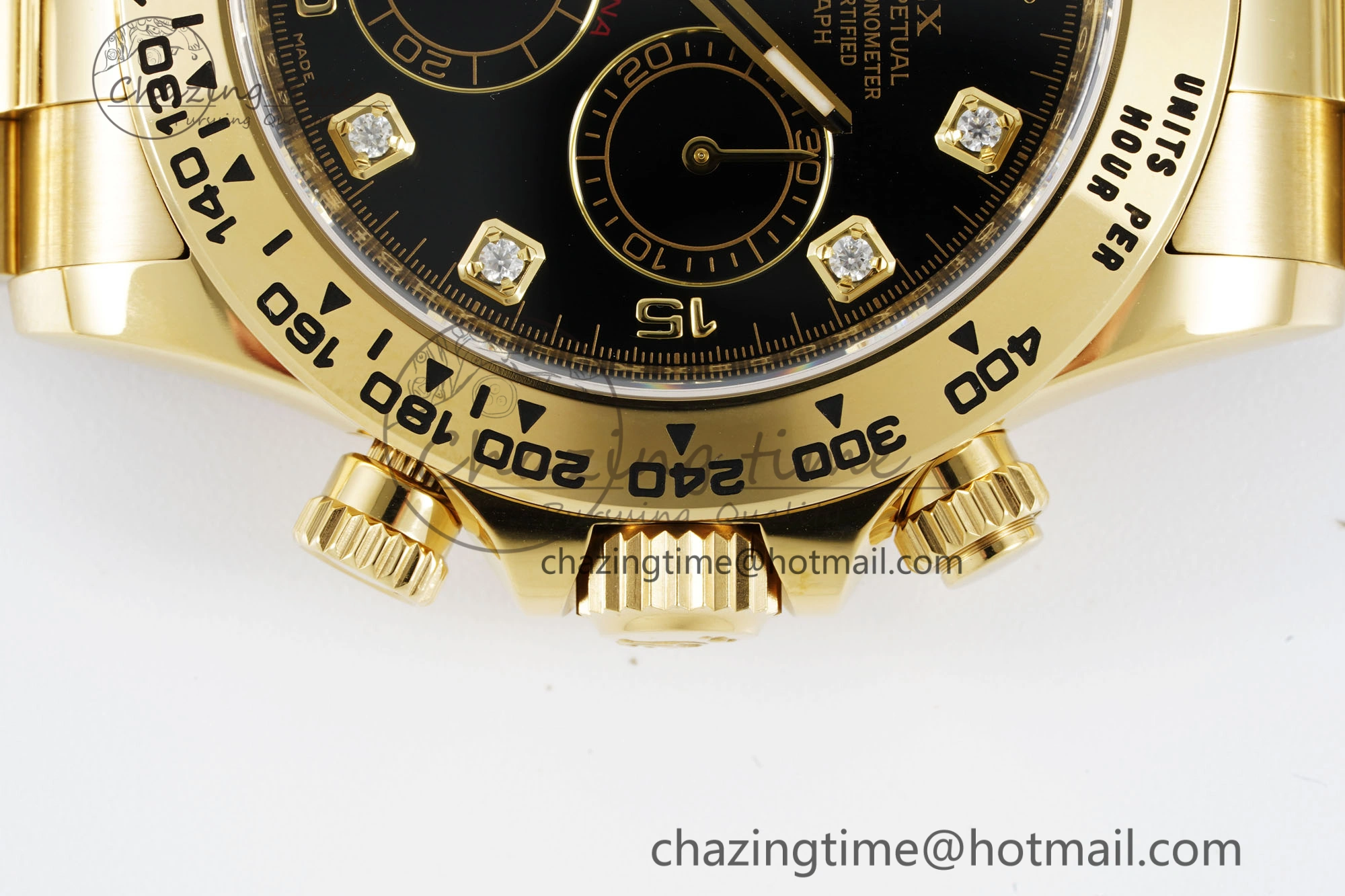 Daytona 116508 Clean 1:1 Best Edition Black Diamonds Dial on YG Bracelet SA4130 V Resilient 2106