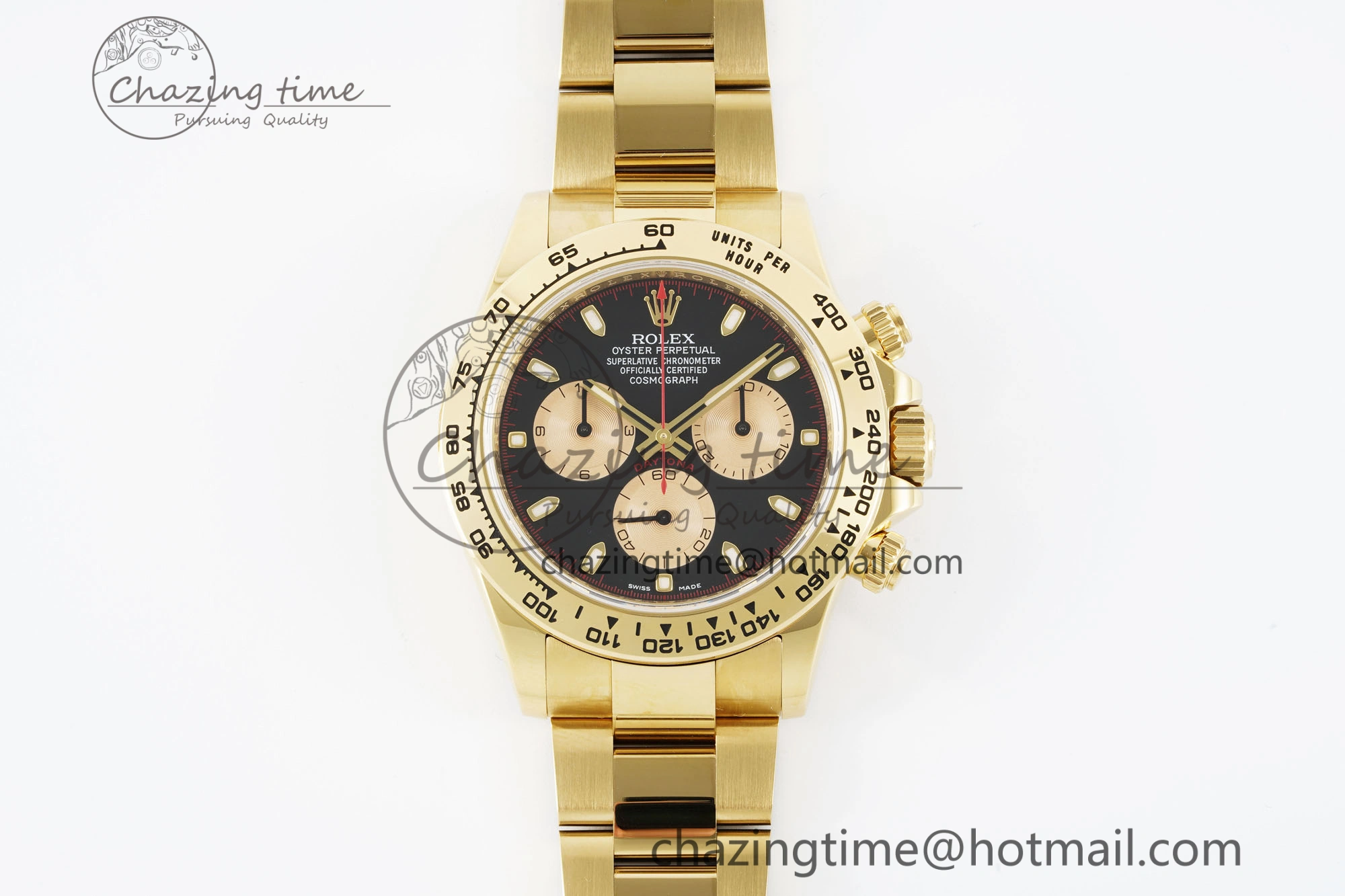 HighPerformance Daytona 116508 Clean 1:1 Best Edition Black YG Dial on YG Bracelet SA4130 V 2105