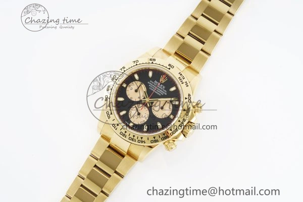 HighPerformance Daytona 116508 Clean 1:1 Best Edition Black YG Dial on YG Bracelet SA4130 V 2105