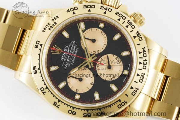 HighPerformance Daytona 116508 Clean 1:1 Best Edition Black YG Dial on YG Bracelet SA4130 V 2105