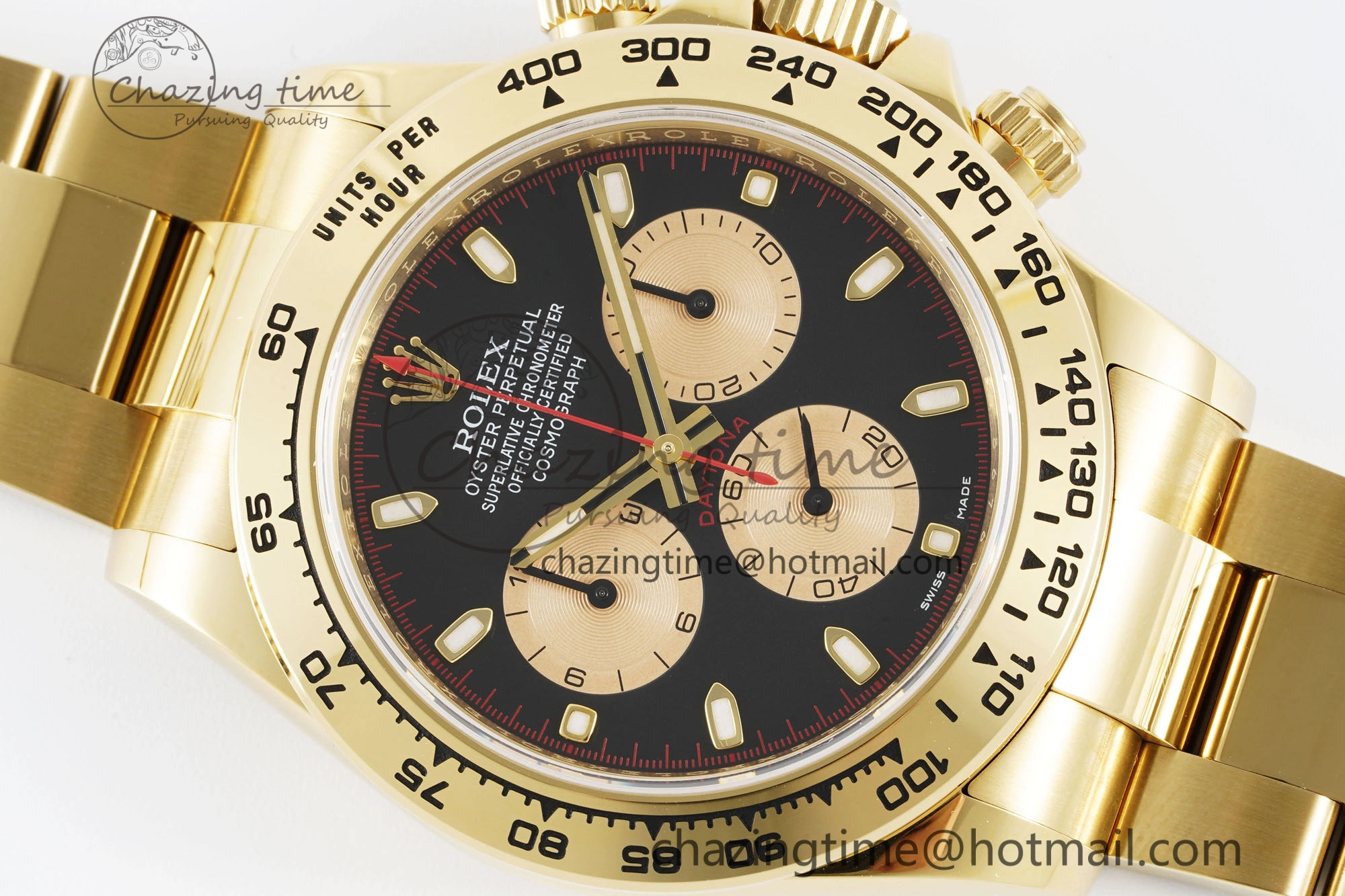 HighPerformance Daytona 116508 Clean 1:1 Best Edition Black YG Dial on YG Bracelet SA4130 V 2105