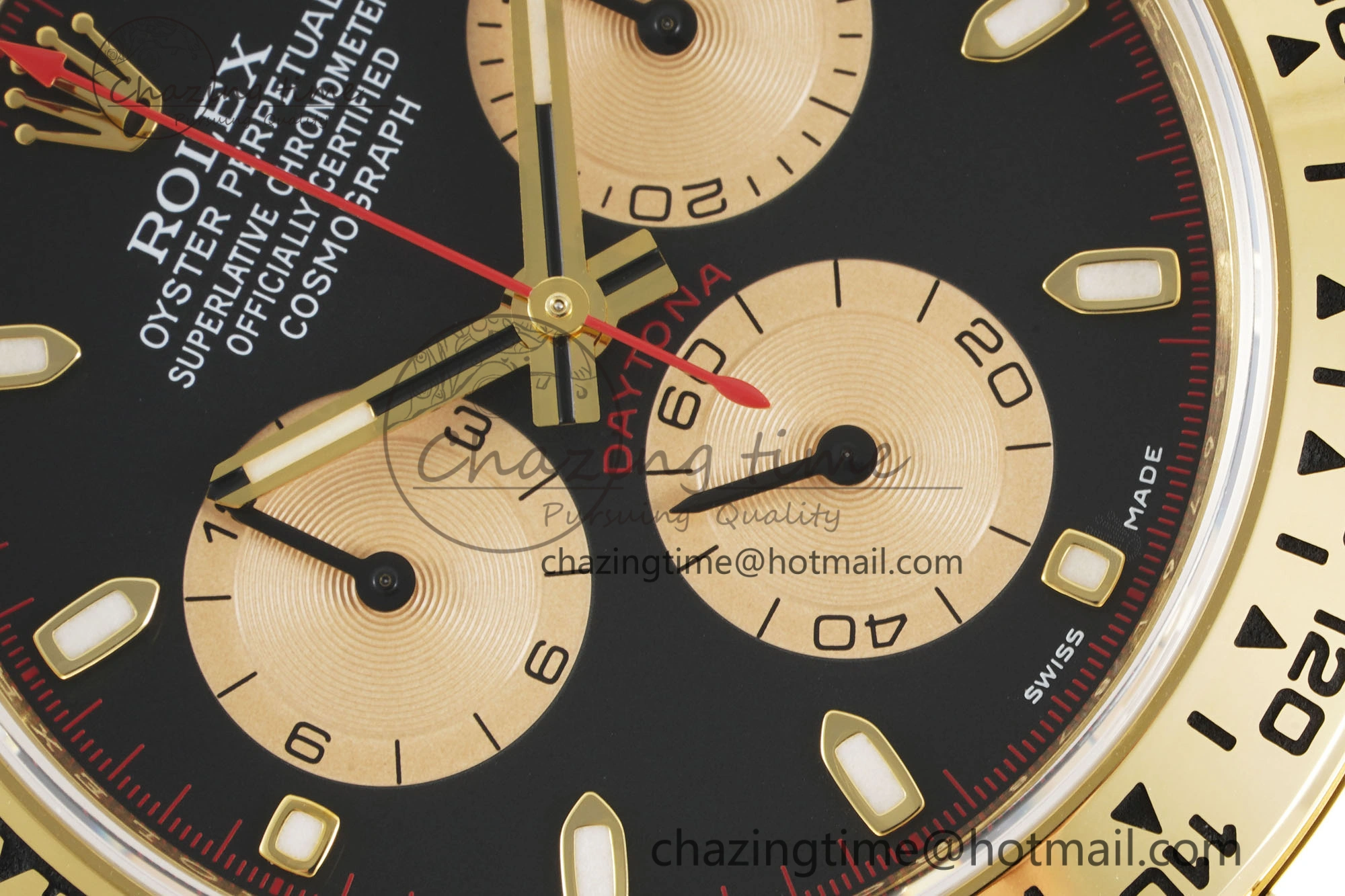 HighPerformance Daytona 116508 Clean 1:1 Best Edition Black YG Dial on YG Bracelet SA4130 V 2105