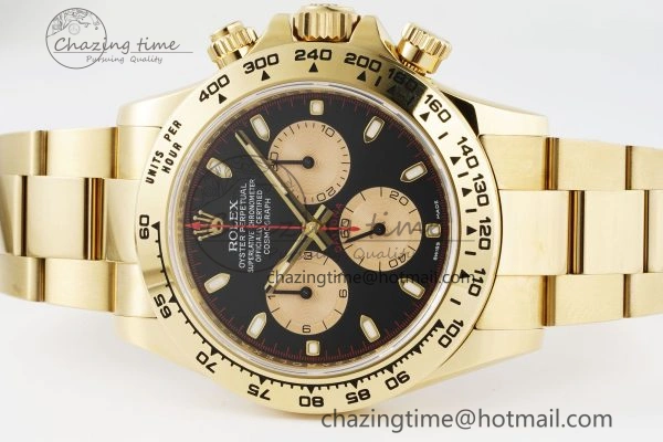 HighPerformance Daytona 116508 Clean 1:1 Best Edition Black YG Dial on YG Bracelet SA4130 V 2105