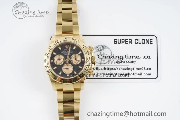 HighPerformance Daytona 116508 Clean 1:1 Best Edition Black YG Dial on YG Bracelet SA4130 V 2105