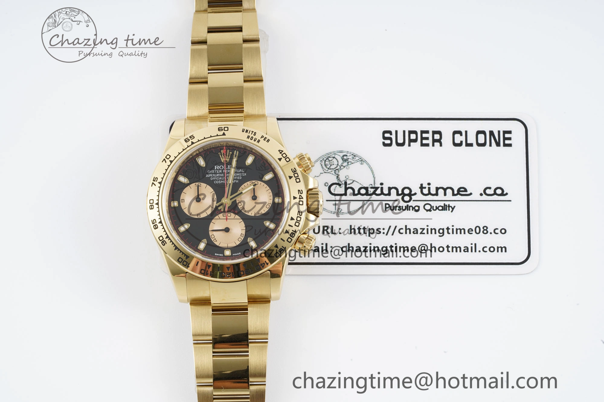 HighPerformance Daytona 116508 Clean 1:1 Best Edition Black YG Dial on YG Bracelet SA4130 V 2105