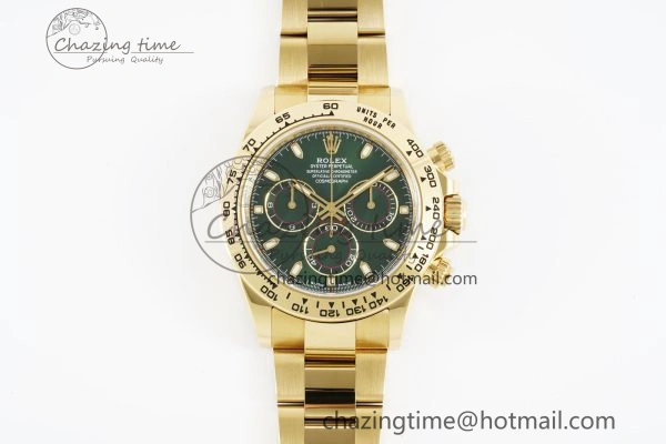 Daytona 116508 Clean 1:1 Best Edition Green Dial on YG Bracelet SA4130 V TopPick 2103