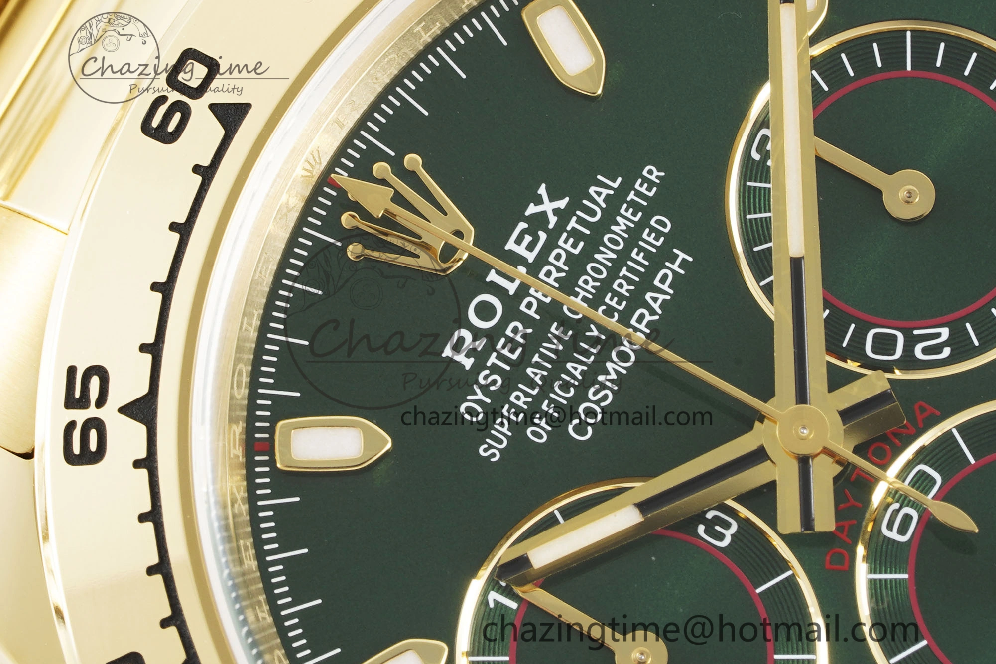 Daytona 116508 Clean 1:1 Best Edition Green Dial on YG Bracelet SA4130 V TopPick 2103