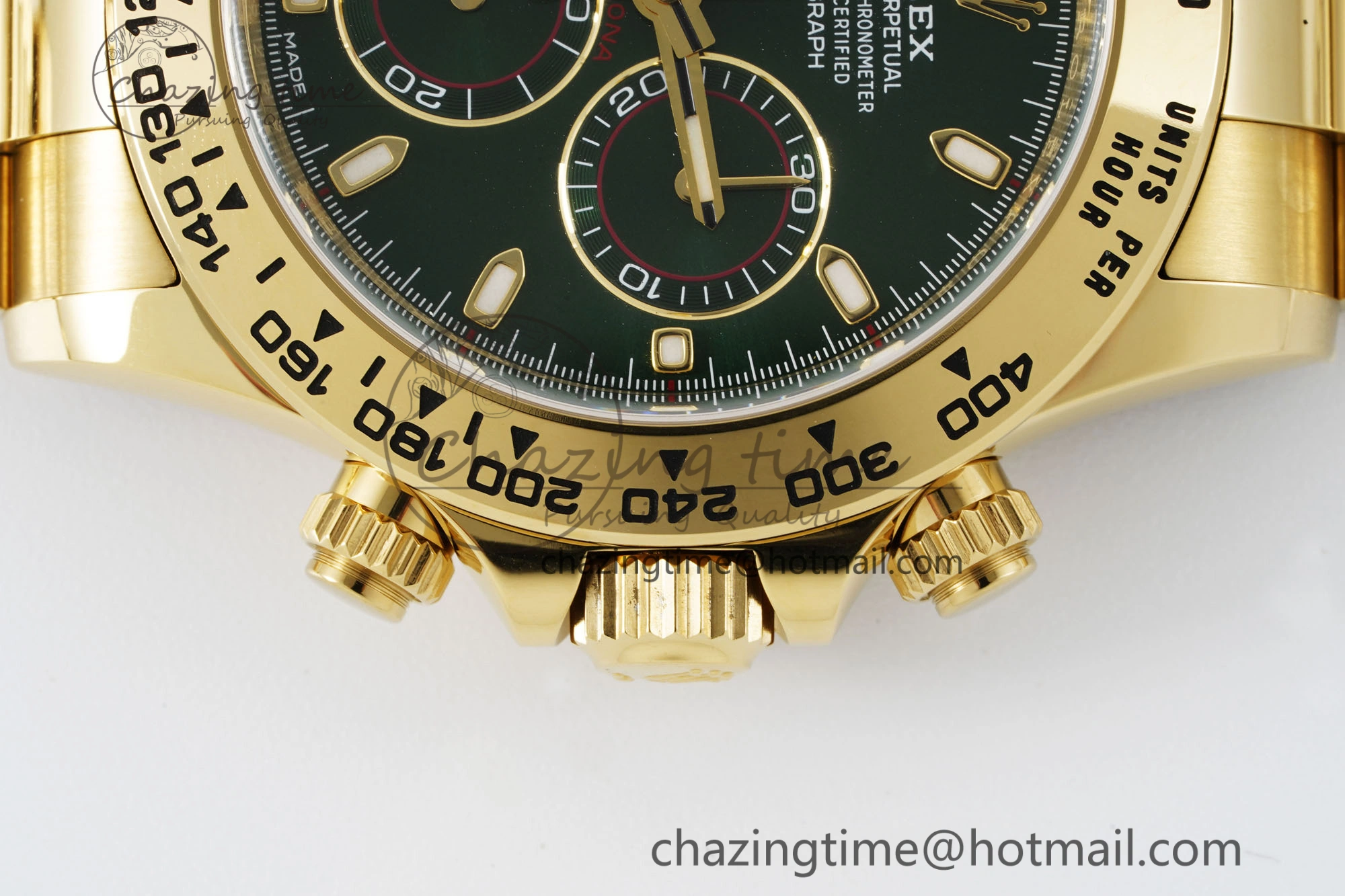 Daytona 116508 Clean 1:1 Best Edition Green Dial on YG Bracelet SA4130 V TopPick 2103