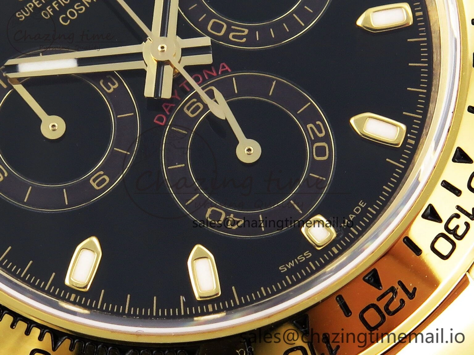 TopPick Daytona 116508 KING 1:1 Best Edition Black Dial on YG Bracelet SH 1904