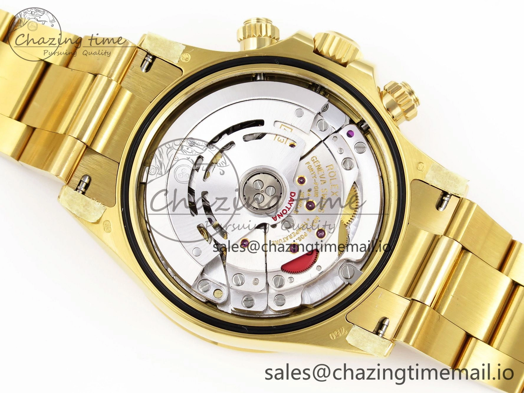 Daytona 116508 KING 1:1 Best Edition Black YG Diamonds Dial on YG Bracelet SH Unisex 1906