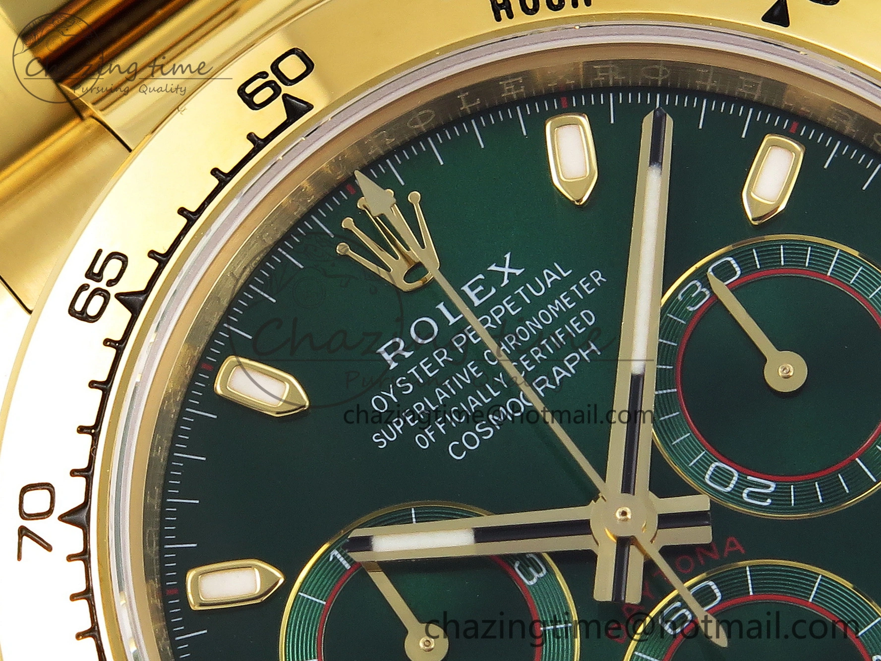 Daytona 116508 KING 1:1 Best Edition Green Dial on YG Bracelet SH OnTrend 1909