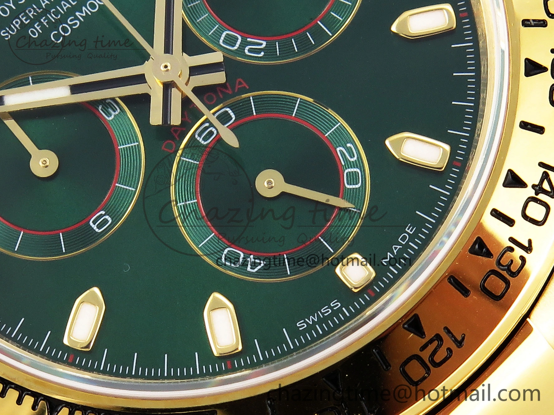 Daytona 116508 KING 1:1 Best Edition Green Dial on YG Bracelet SH OnTrend 1909