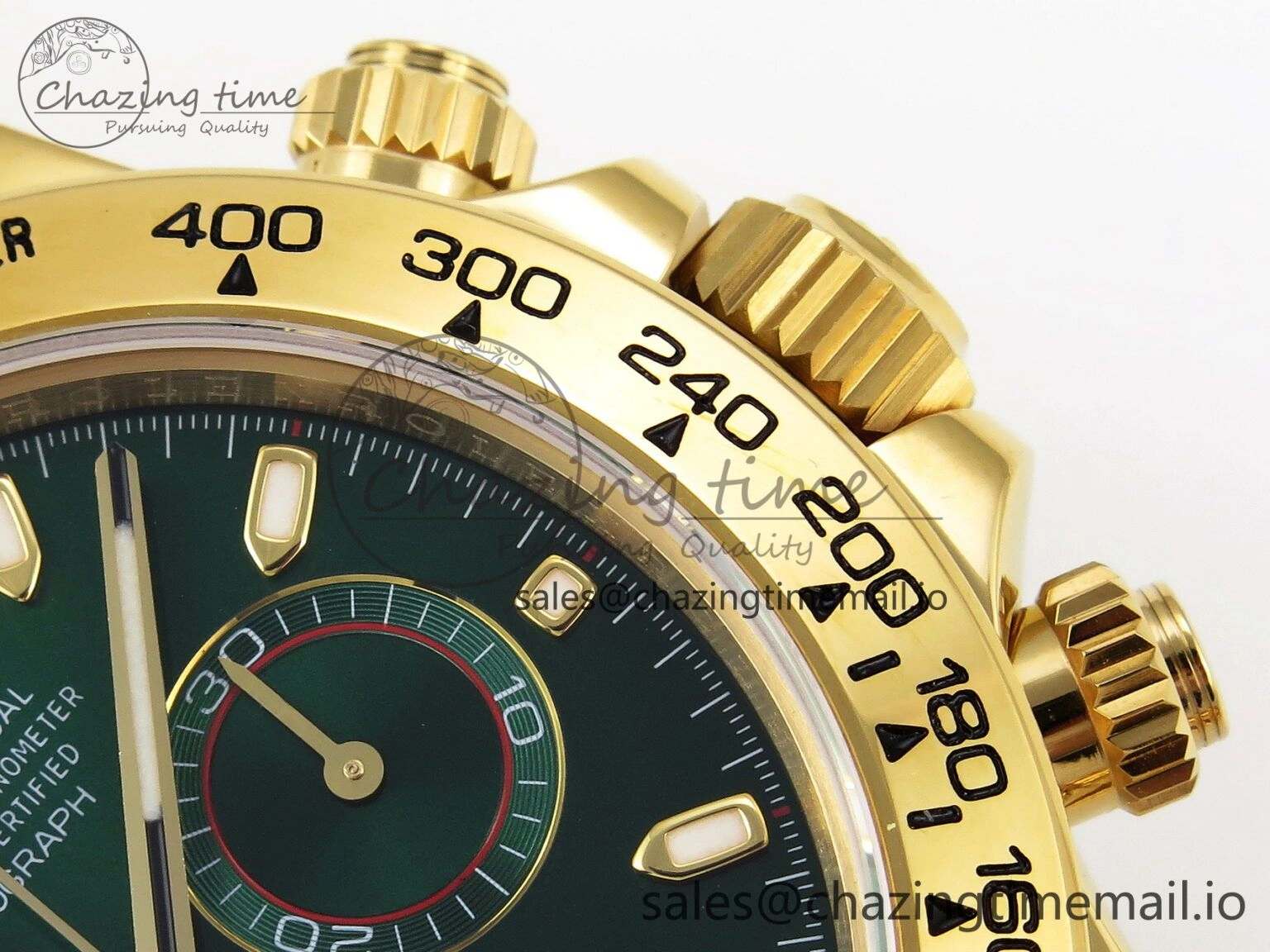 Daytona 116508 KING 1:1 Best Edition Green Dial on YG Bracelet SH OnTrend 1909