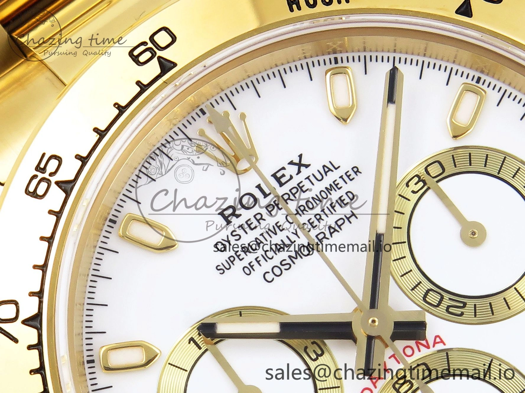 Daytona 116508 KING 1:1 Best Edition White Dial on YG Bracelet SH NewStyle 1902
