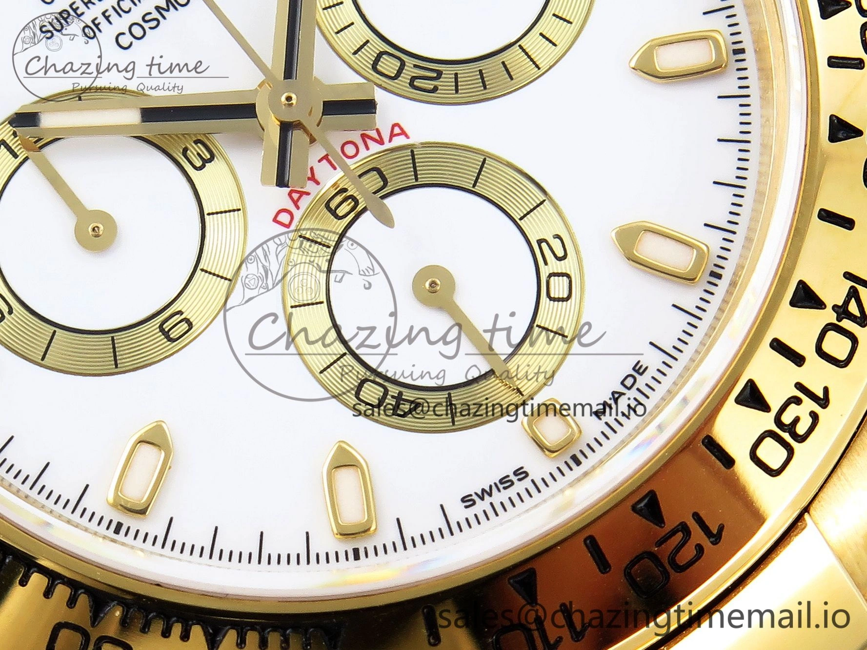 Daytona 116508 KING 1:1 Best Edition White Dial on YG Bracelet SH NewStyle 1902