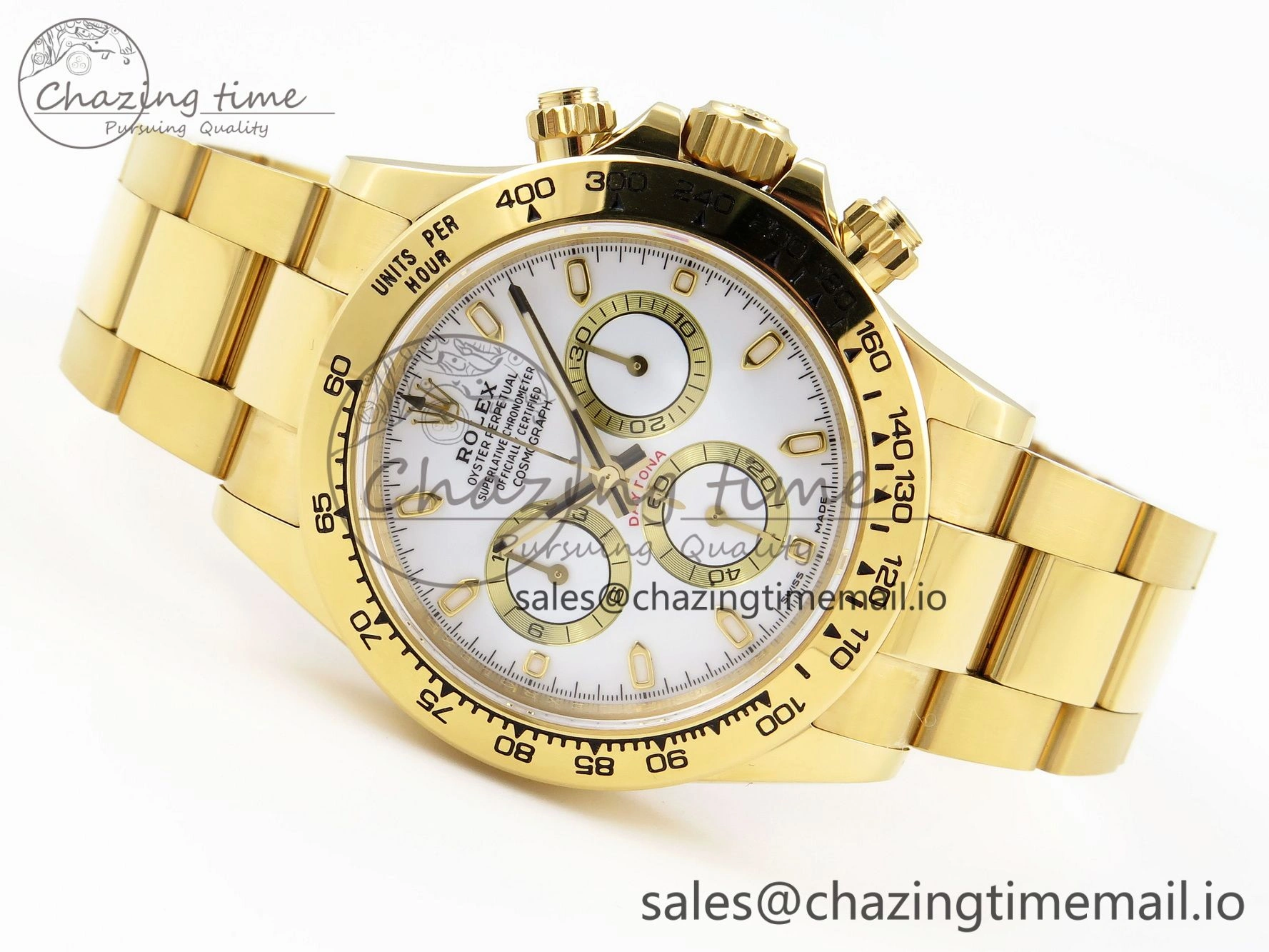Daytona 116508 KING 1:1 Best Edition White Dial on YG Bracelet SH NewStyle 1902