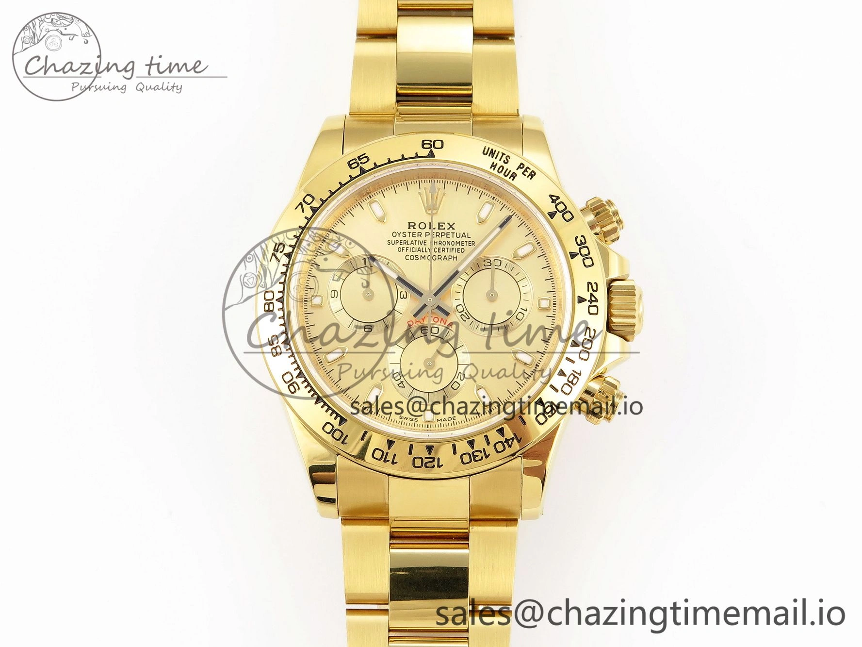 Efficient Daytona 116508 KING 1:1 Best Edition YG Dial on YG Bracelet SH 1908
