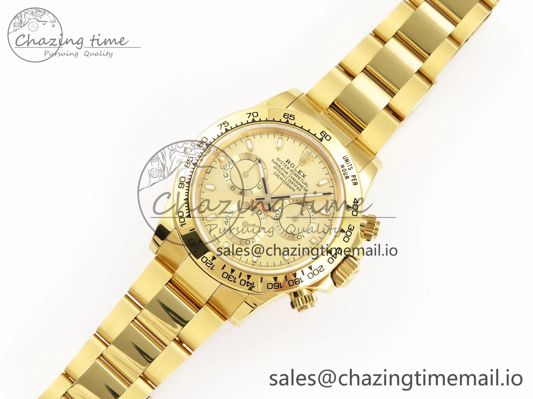 Efficient Daytona 116508 KING 1:1 Best Edition YG Dial on YG Bracelet SH 1908