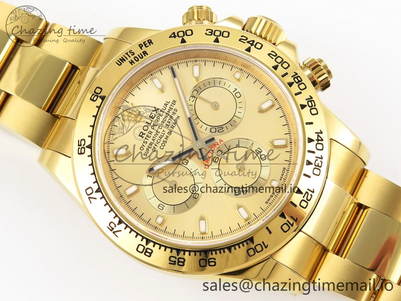 Efficient Daytona 116508 KING 1:1 Best Edition YG Dial on YG Bracelet SH 1908