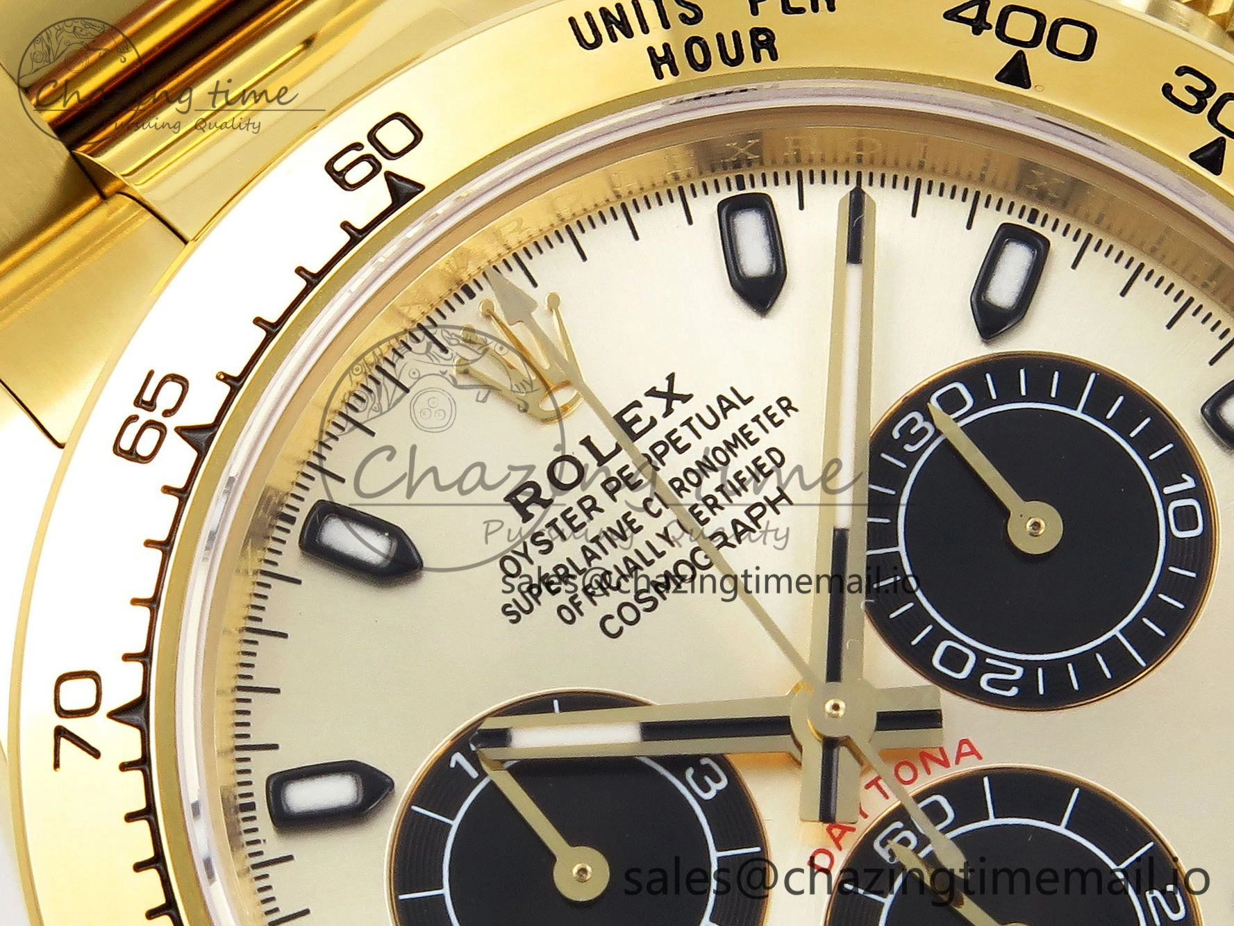 Daytona 116508 KING 1:1 Best Edition YG Black Dial on YG Bracelet SH WellDesigned 1907