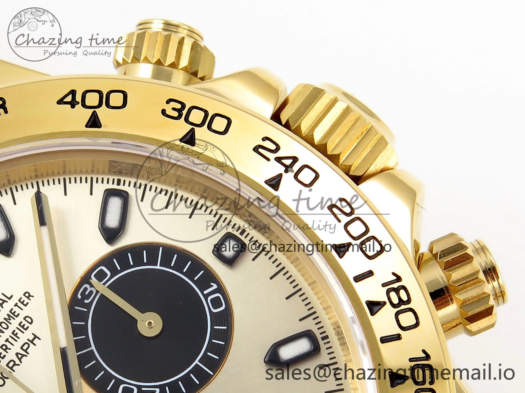 Daytona 116508 KING 1:1 Best Edition YG Black Dial on YG Bracelet SH WellDesigned 1907