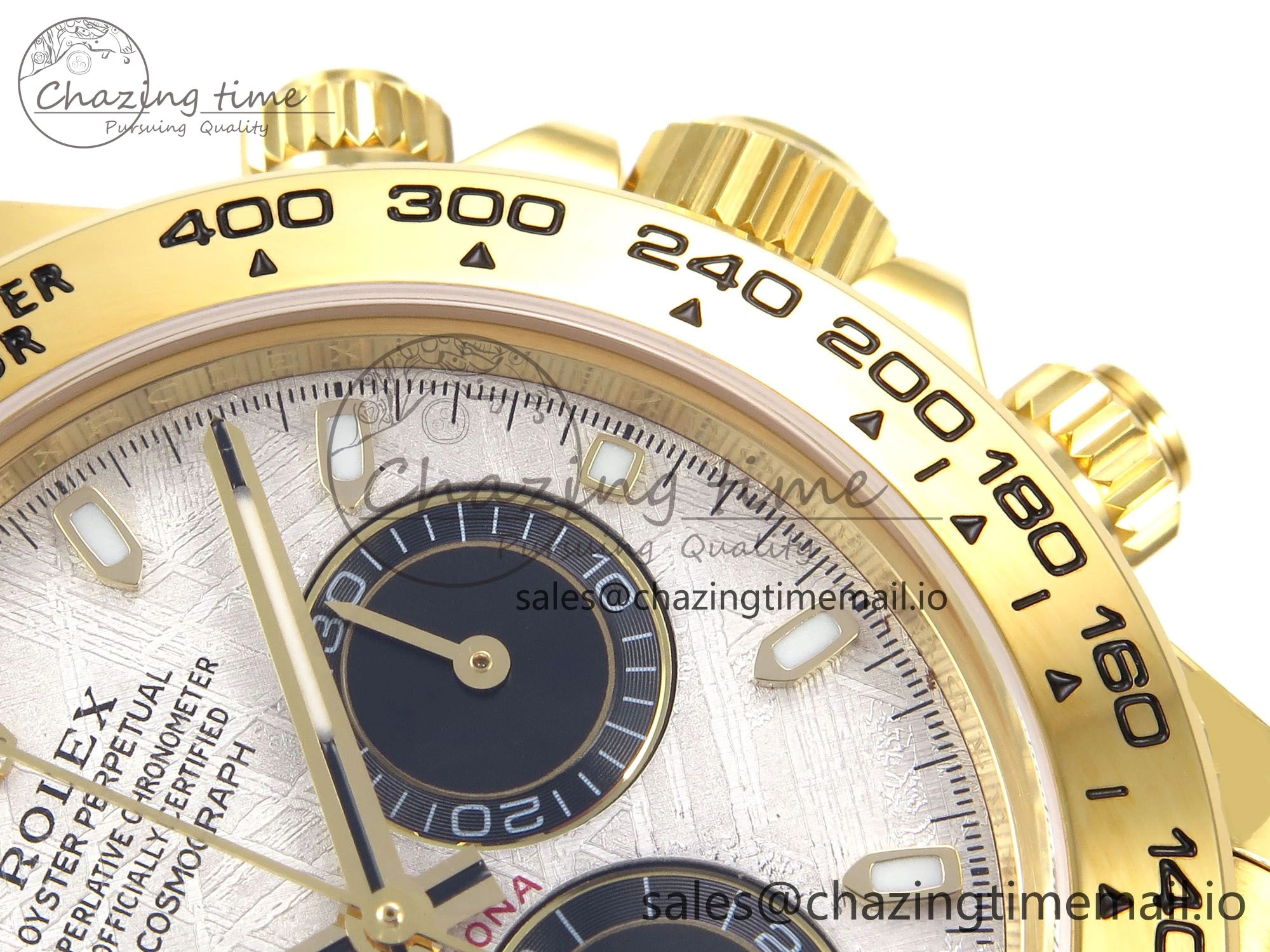 Sporty Daytona 116508 N6F 1:1 Best Edition Meteorite Dial on YG Bracelet SA 884