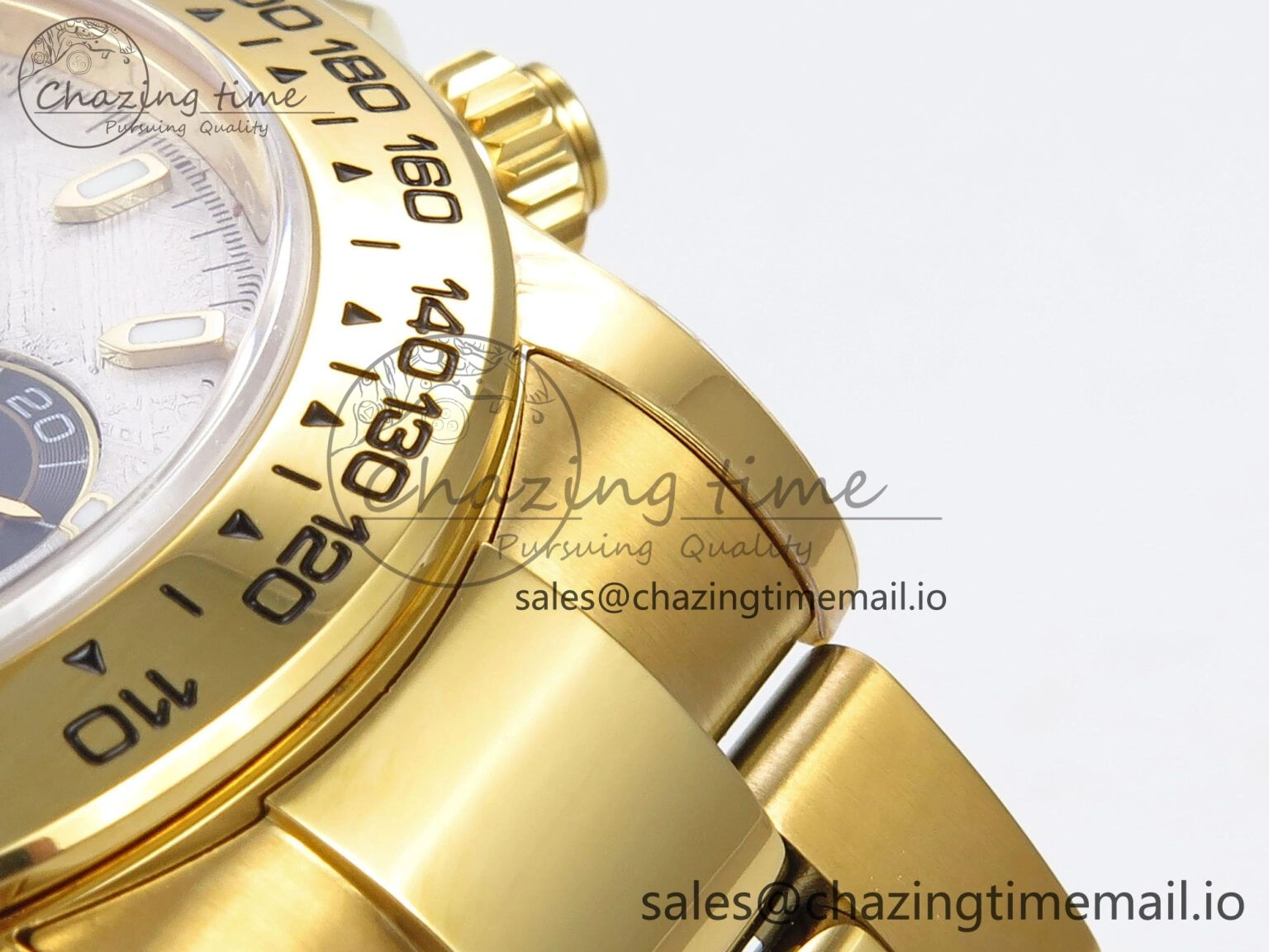 Sporty Daytona 116508 N6F 1:1 Best Edition Meteorite Dial on YG Bracelet SA 884