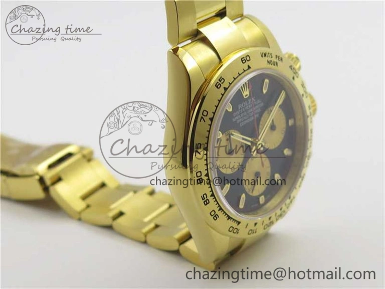 Modern Daytona 116508 Paul Newman YG Noob 1:1 Best Edition 904L SS Case and Bracelet Black Gold Dial SA4130 V 3118