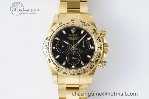Daytona 116508 QF 1:1 Best Edition Black Dial on YG Bracelet SA4130 V StreetReady 1764