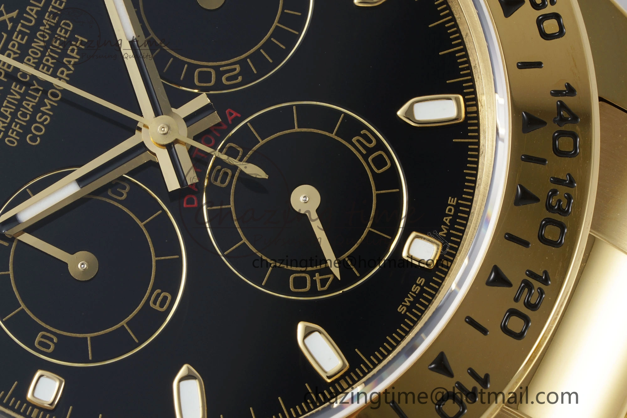 Daytona 116508 QF 1:1 Best Edition Black Dial on YG Bracelet SA4130 V StreetReady 1764