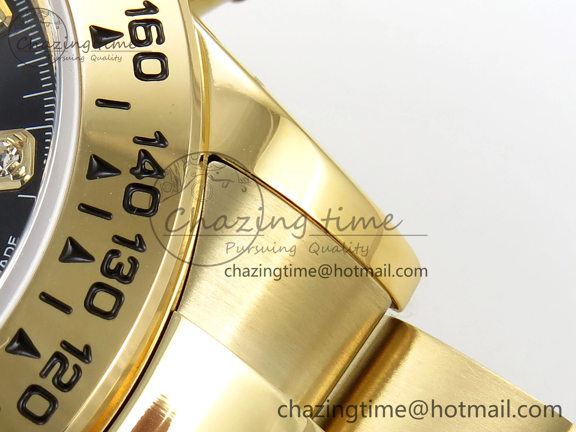 Daytona 116508 QF 1:1 Best Edition Black Diamonds Dial on YG Bracelet SH4130 V3 (Gain Weight) FastDry 1719