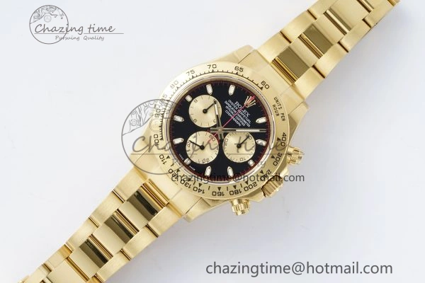 Daytona 116508 QF 1:1 Best Edition Black YG Dial on YG Bracelet SA4130 V SportInspired 1756