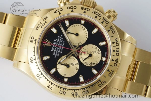 Daytona 116508 QF 1:1 Best Edition Black YG Dial on YG Bracelet SA4130 V SportInspired 1756