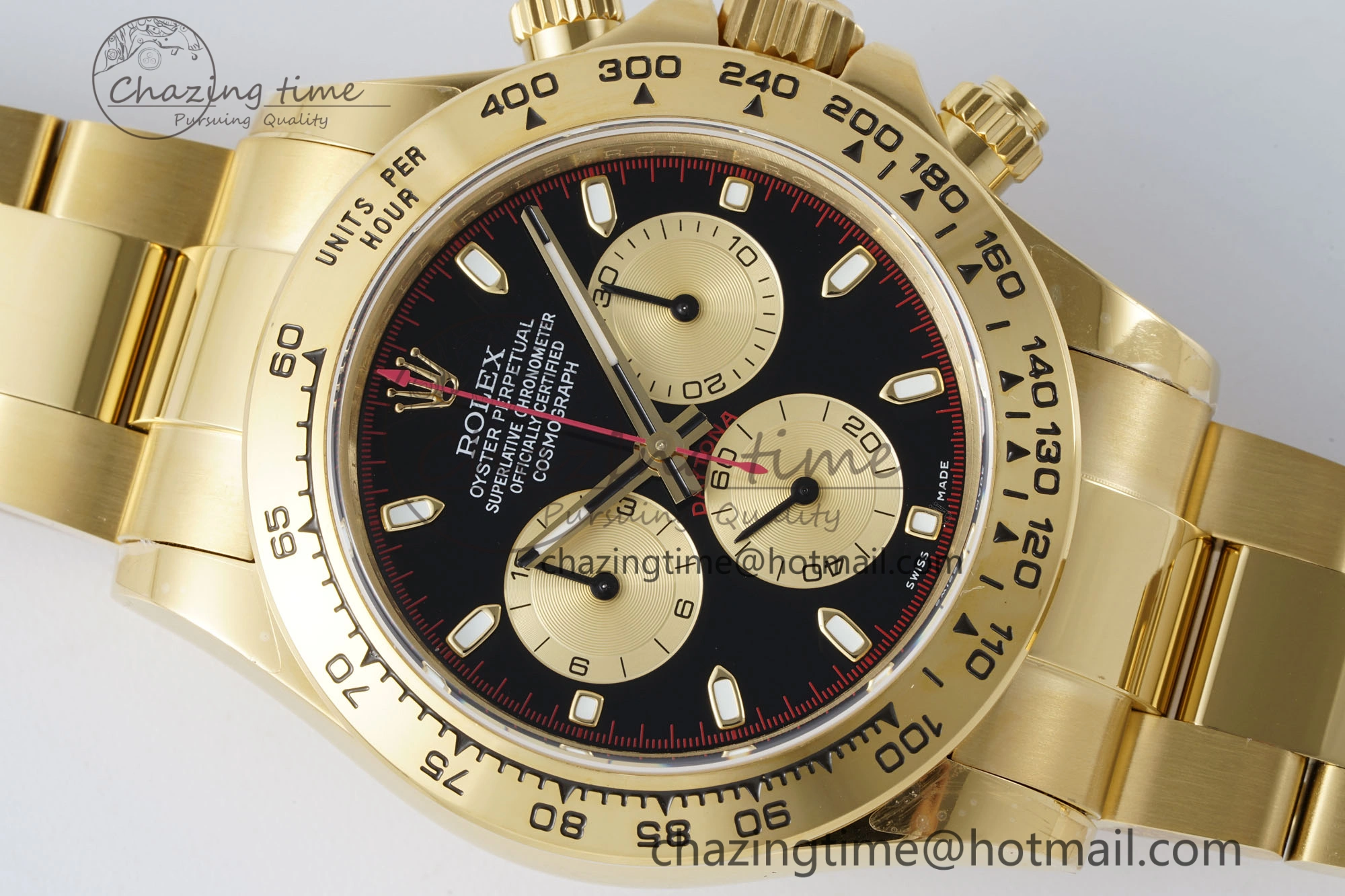 Daytona 116508 QF 1:1 Best Edition Black YG Dial on YG Bracelet SA4130 V SportInspired 1756