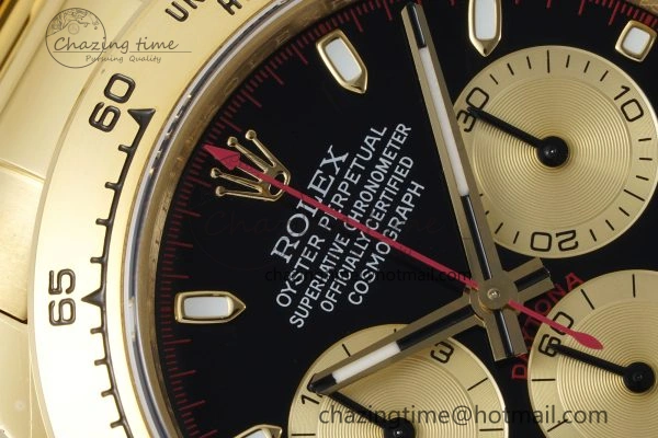 Daytona 116508 QF 1:1 Best Edition Black YG Dial on YG Bracelet SA4130 V SportInspired 1756