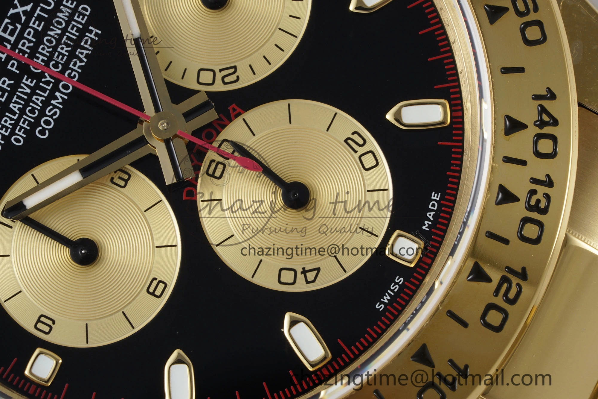 Daytona 116508 QF 1:1 Best Edition Black YG Dial on YG Bracelet SA4130 V SportInspired 1756