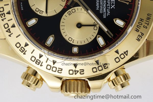 Daytona 116508 QF 1:1 Best Edition Black YG Dial on YG Bracelet SA4130 V SportInspired 1756