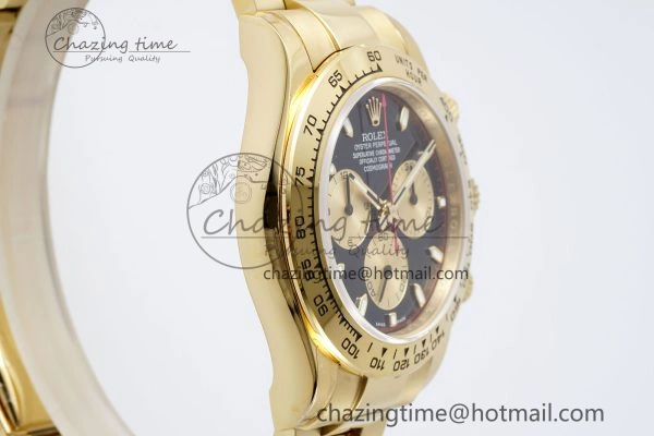 Daytona 116508 QF 1:1 Best Edition Black YG Dial on YG Bracelet SA4130 V SportInspired 1756