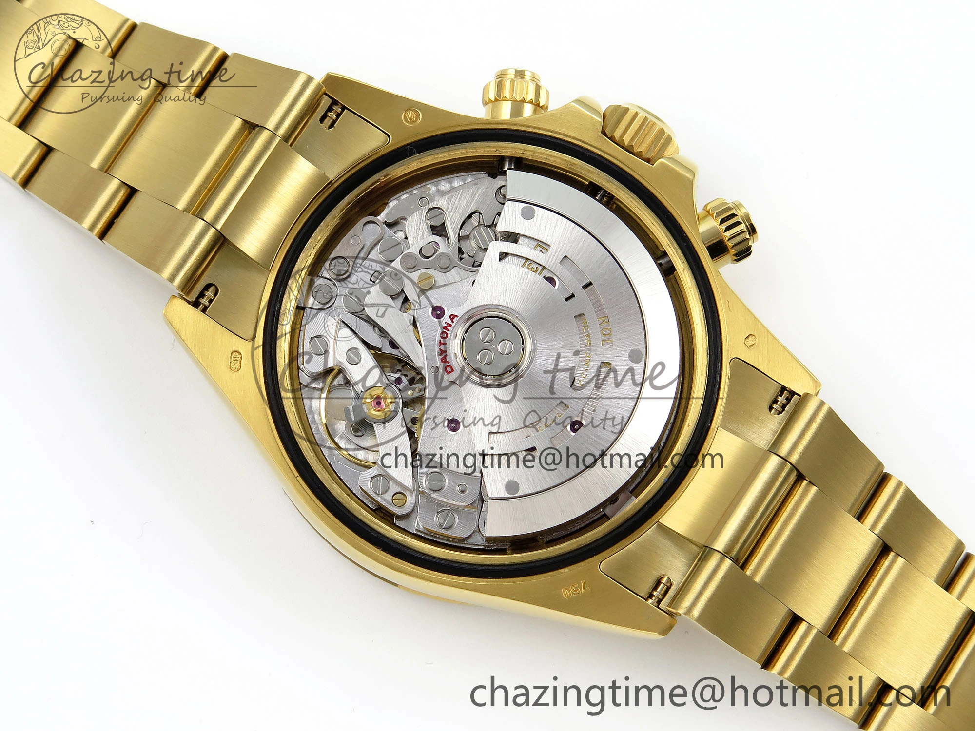Daytona 116508 QF 1:1 Best Edition Black YG Dial on YG Bracelet SH4130 V3 (Gain Weight) Durable 1725
