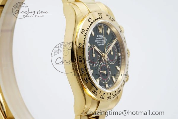 TopPick Daytona 116508 QF 1:1 Best Edition Green Dial on YG Bracelet SA4130 V 1761