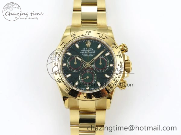 Daytona 116508 QF 1:1 Best Edition Green Dial on YG Bracelet SH4130 V3 (Gain Weight) FastDry 1724