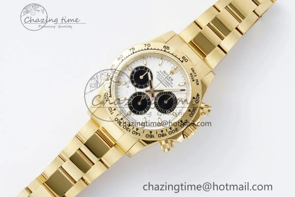 Daytona 116508 QF 1:1 Best Edition Meteorite Dial on YG Bracelet SA4130 V Popular 1759