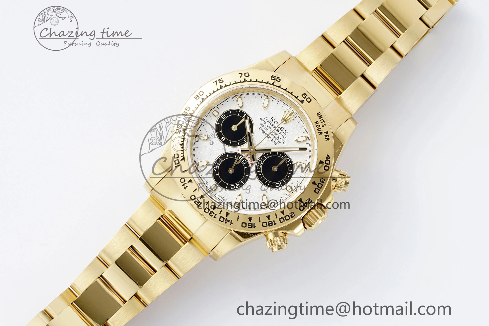 Daytona 116508 QF 1:1 Best Edition Meteorite Dial on YG Bracelet SA4130 V Popular 1759