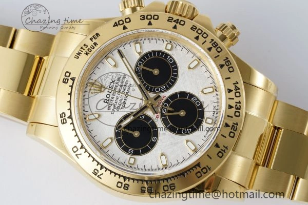 Daytona 116508 QF 1:1 Best Edition Meteorite Dial on YG Bracelet SA4130 V Popular 1759