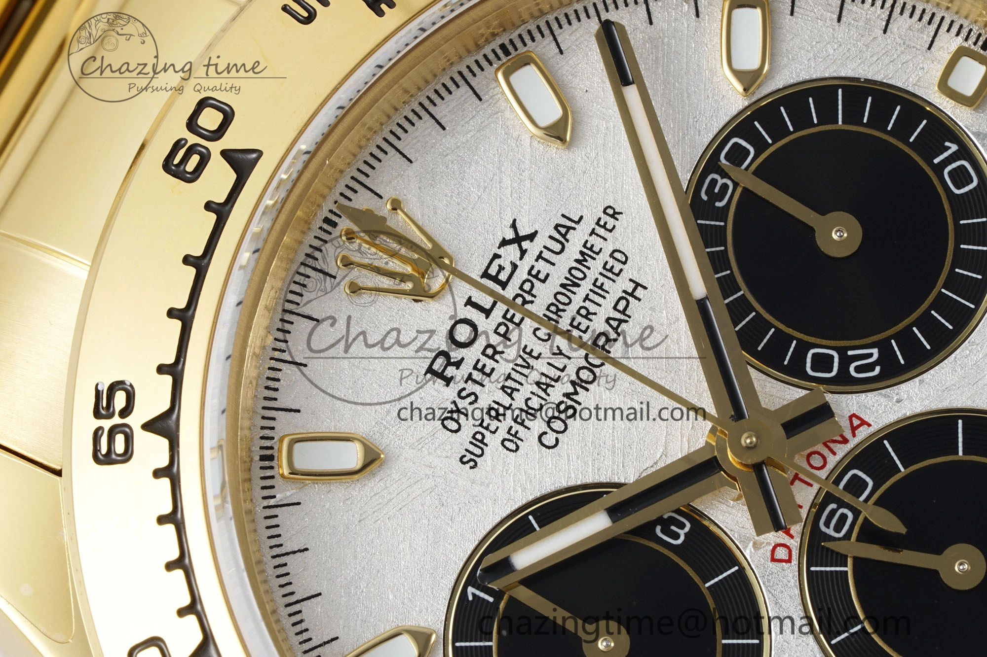 Daytona 116508 QF 1:1 Best Edition Meteorite Dial on YG Bracelet SA4130 V Popular 1759