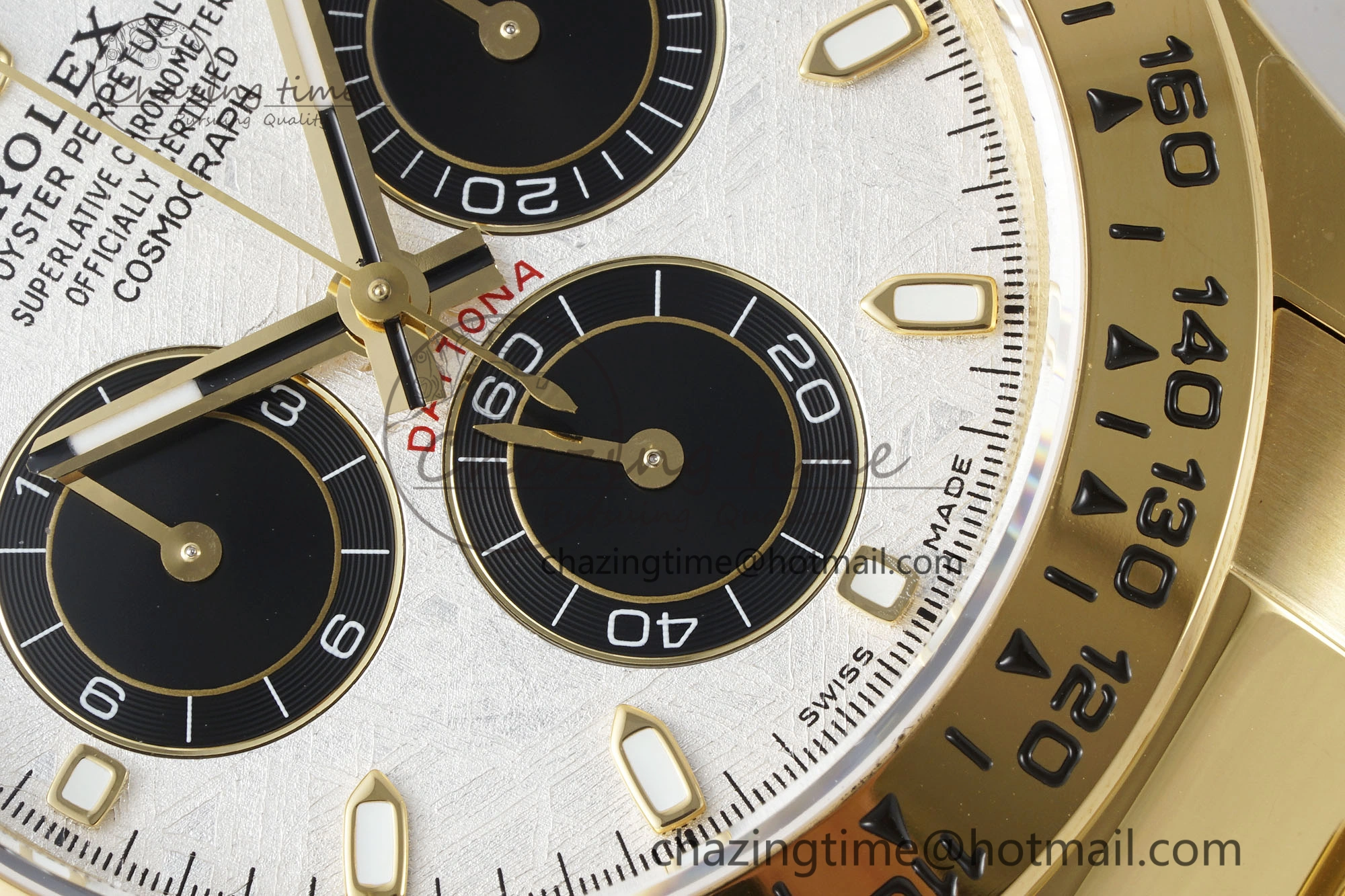 Daytona 116508 QF 1:1 Best Edition Meteorite Dial on YG Bracelet SA4130 V Popular 1759