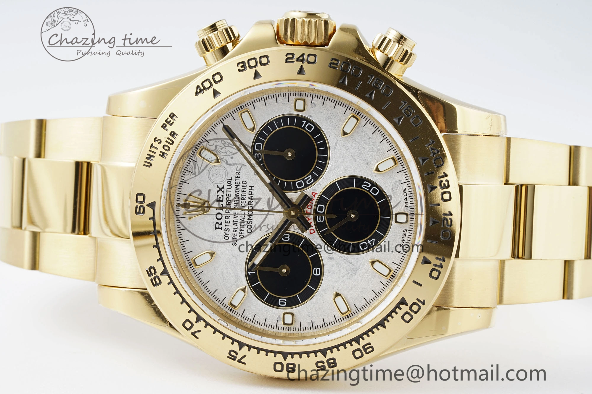 Daytona 116508 QF 1:1 Best Edition Meteorite Dial on YG Bracelet SA4130 V Popular 1759