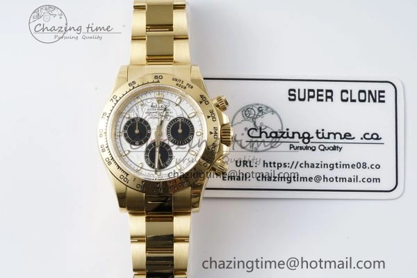 Daytona 116508 QF 1:1 Best Edition Meteorite Dial on YG Bracelet SA4130 V Popular 1759
